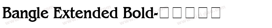 Bangle Extended Bold字体转换